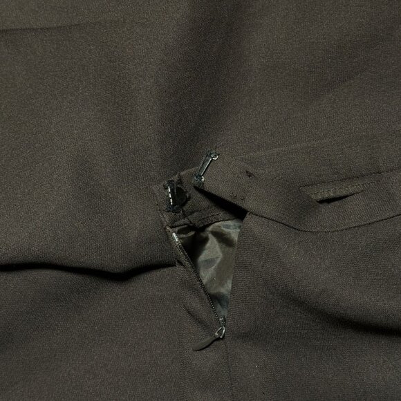 Brown Pleated Business Office Slacks Womens Kasper Dress Pants Plus Size 16 - Picture 7 of 9